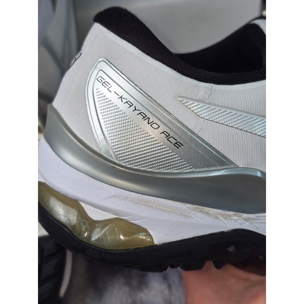 Asics Gel-Kayano Ace 2 Golf Shoes White Silver Spikeless Mens 11.5 1111A243 - Picture 8 of 8